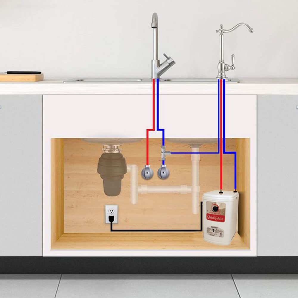 9" 1-Handle Hot Water Dispenser Faucet with Heating Tank, Oil Rubbed Bronze Z440028