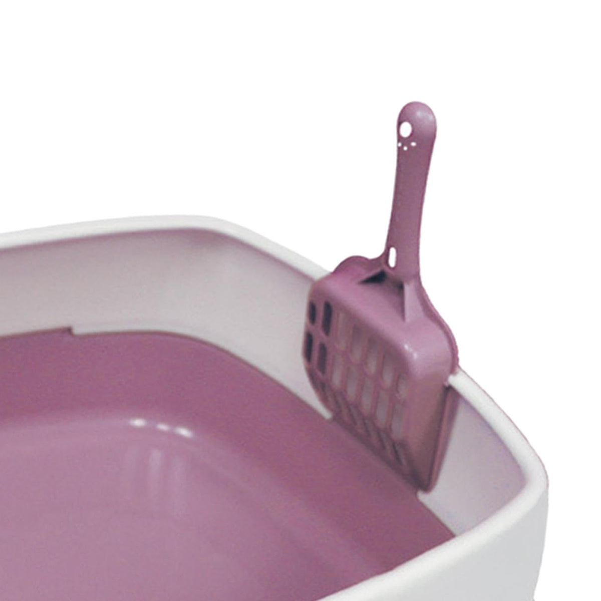 Pink High Sided Cat Litter Box I605912