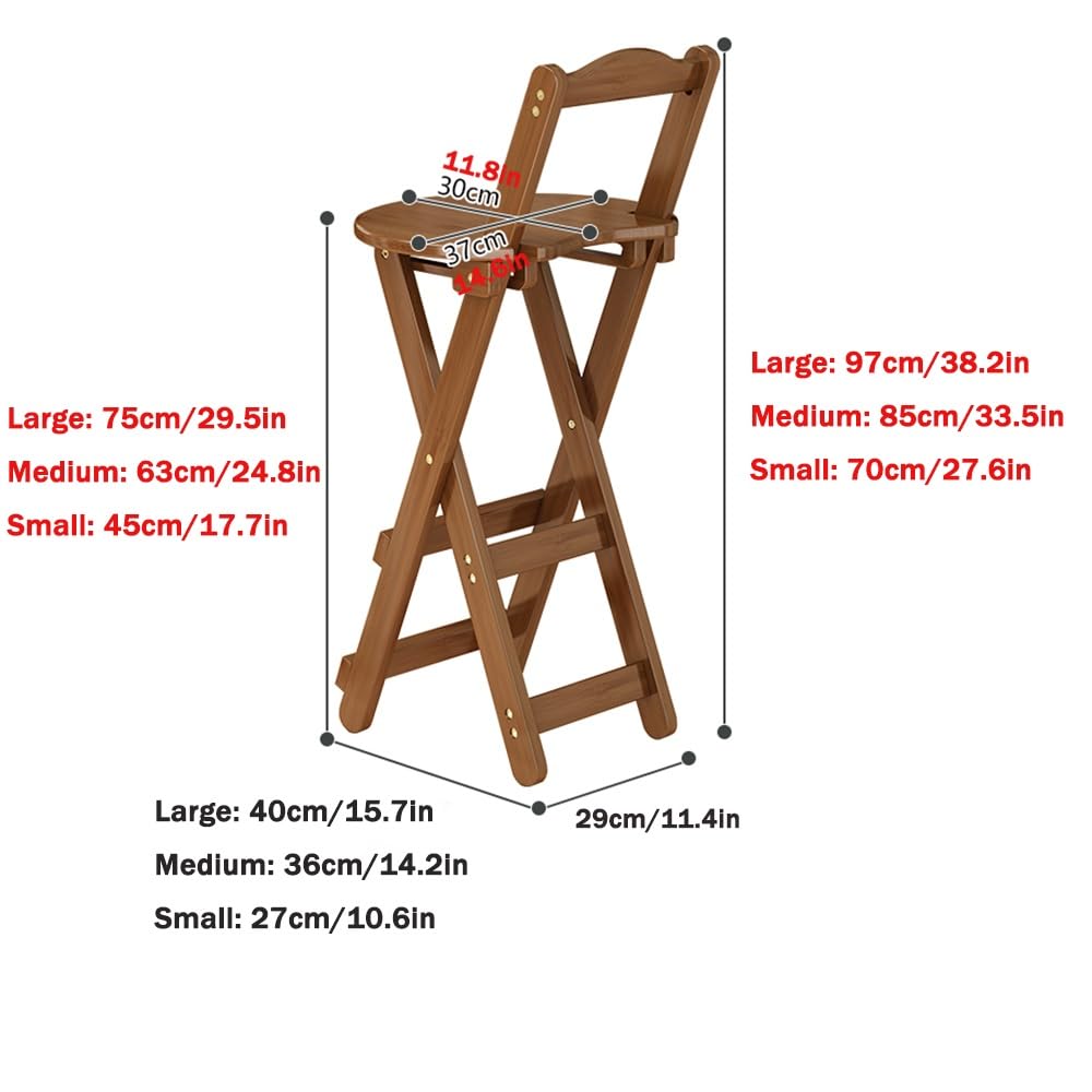 Teal 30in Folding Bamboo Dining Chair with Backrest and Footrest Z2439