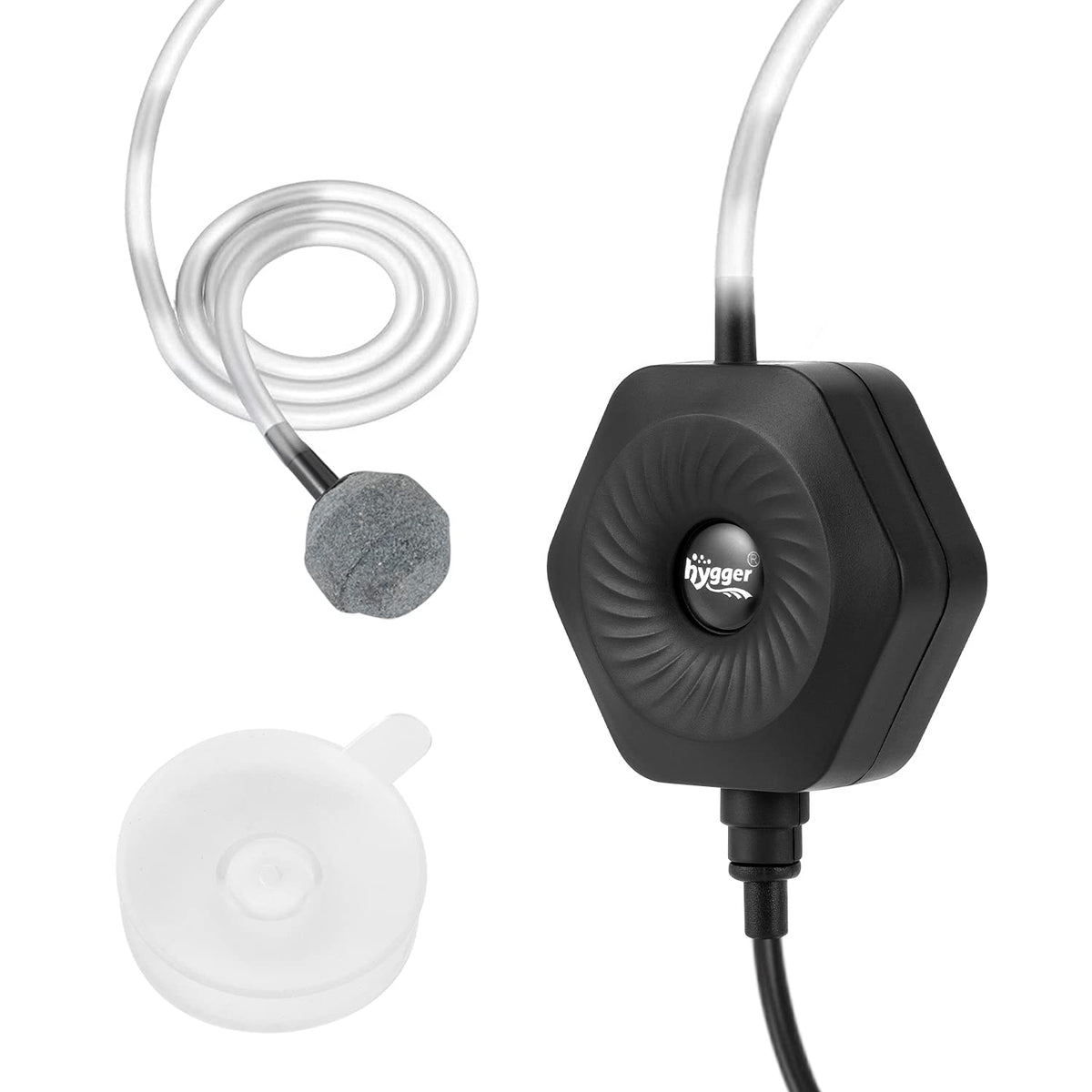 Quiet Mini Aquarium Air Pump with Air Stone Tubing Suction Cup U962697