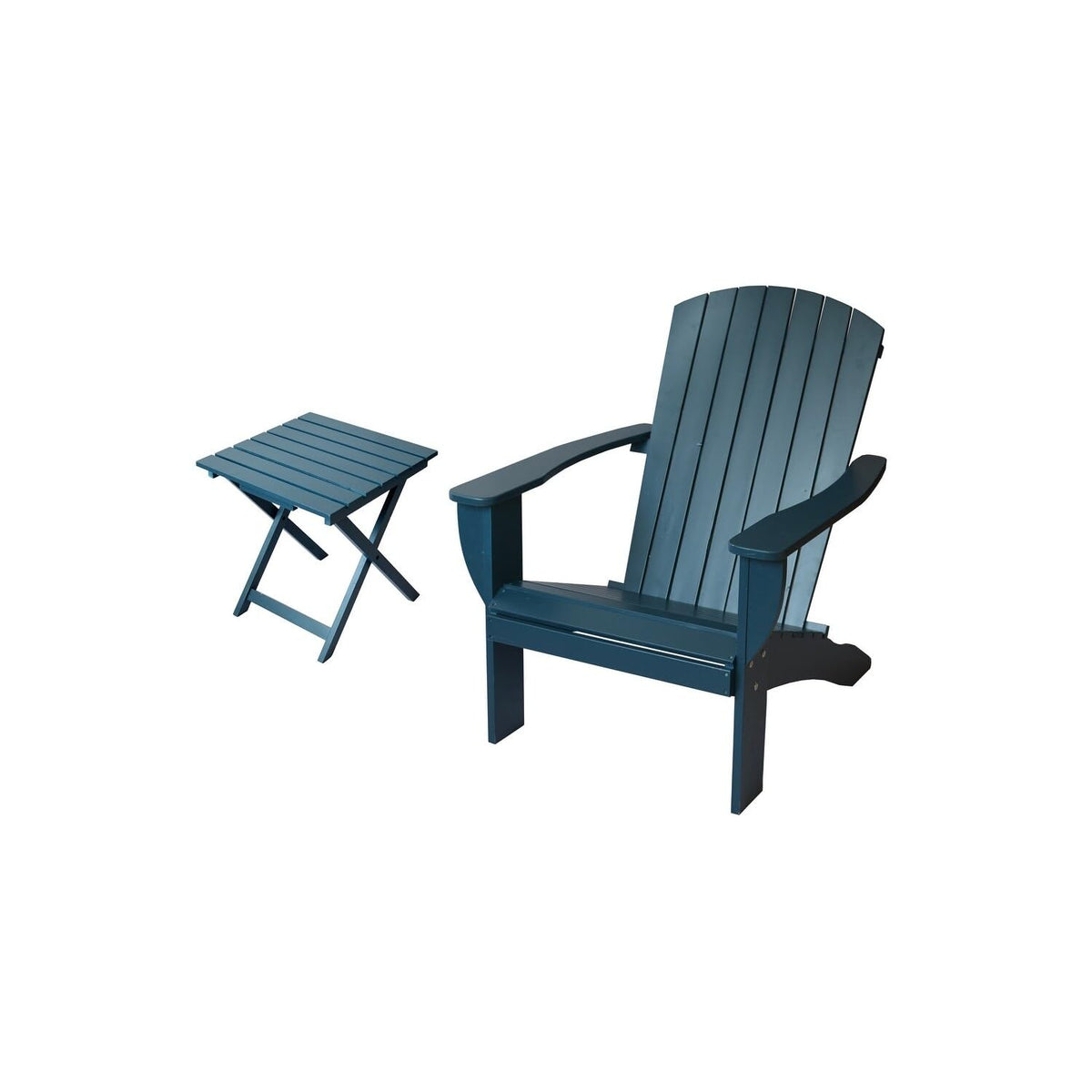 Solid Cedar Extra Wide Adirondack Chair with Folding Table U622