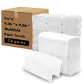 Multifold Paper Towels, Kraft, 334 Sheets X 12 Packs, Recycled Fibers J691