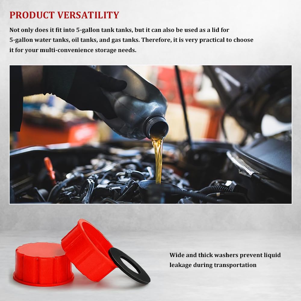 5 Gallon Gas Can Cap Replacement Pack of 4 E76556