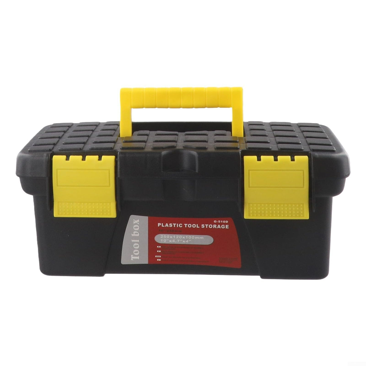 10 Inch Black Plastic Toolbox Z225