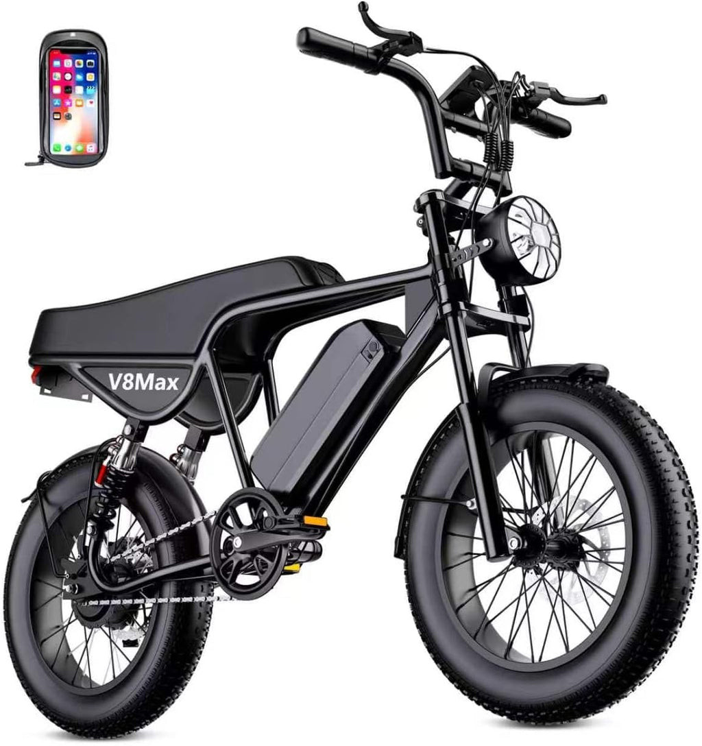 Electric Dirt Bike for Adults, 16"/20" x 4.0 Fat-Tire All-Terrain Ebike L7182