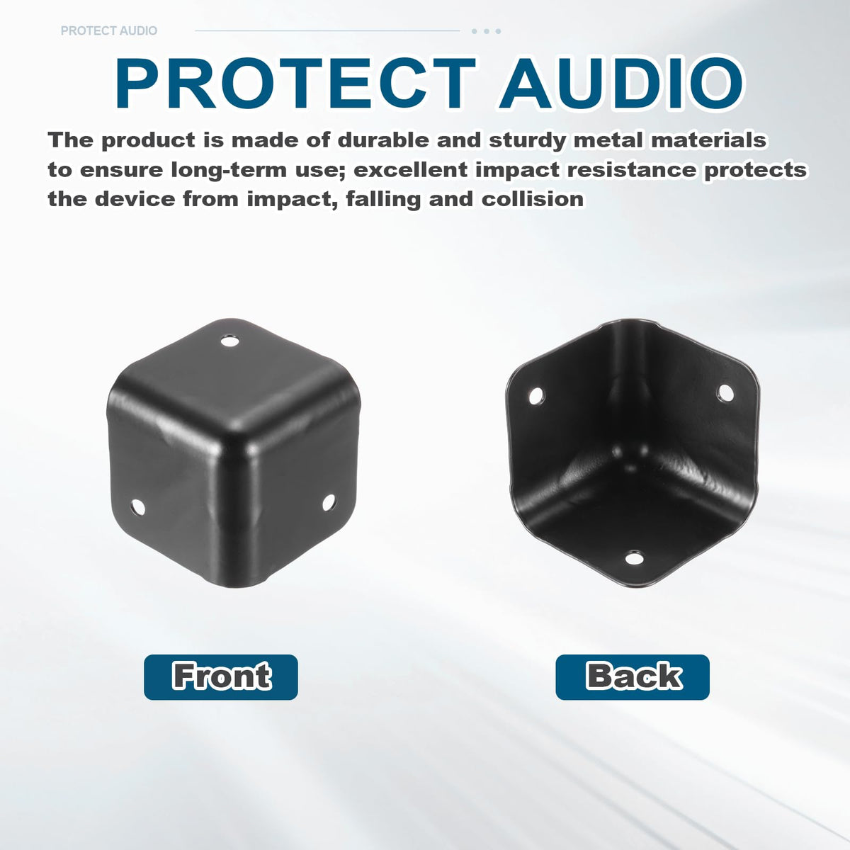 4 Pcs Metal Speaker Cabinet Corners Protector C88830