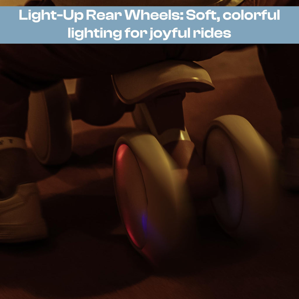 12-36 Months 4 Wheel LED Light Up Wheels Balance Bike D586