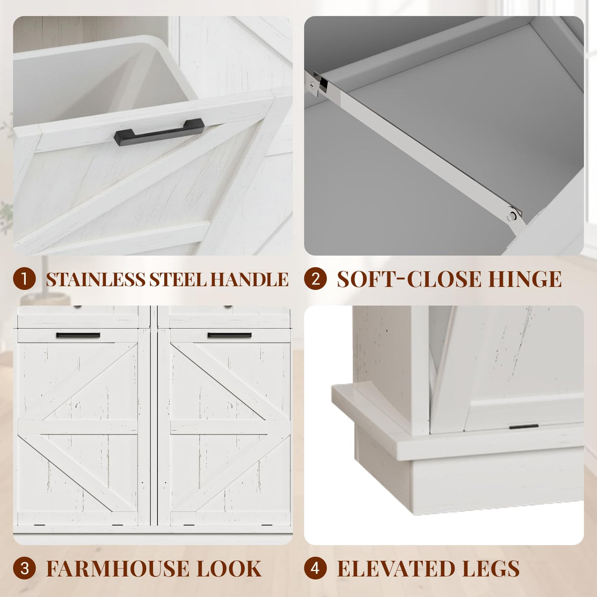 Double 10-Gal Tilt Out Trash Cabinet C186936