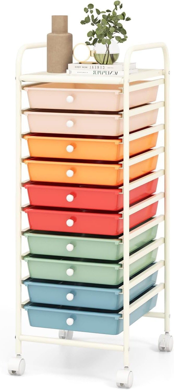 10 Drawer Rolling Storage Cart N645143