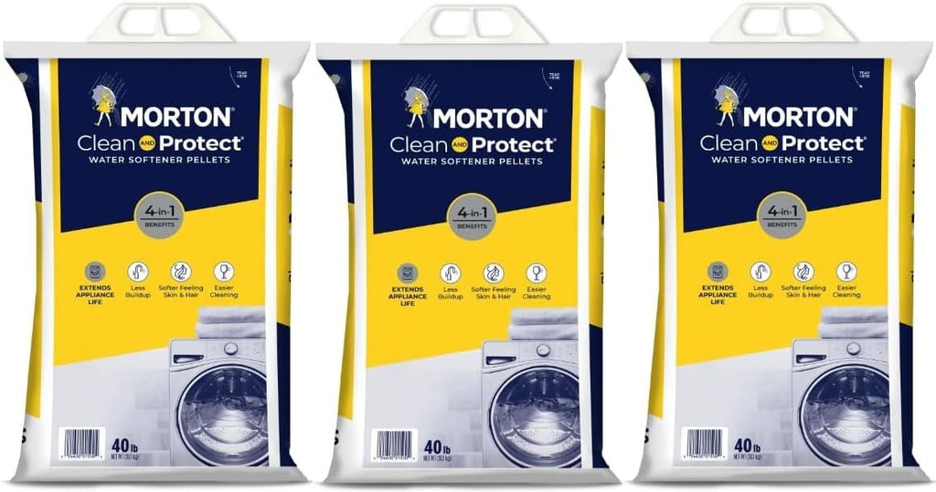 Water Softener Salt Pellets, 40 LB Bag (3) S471382