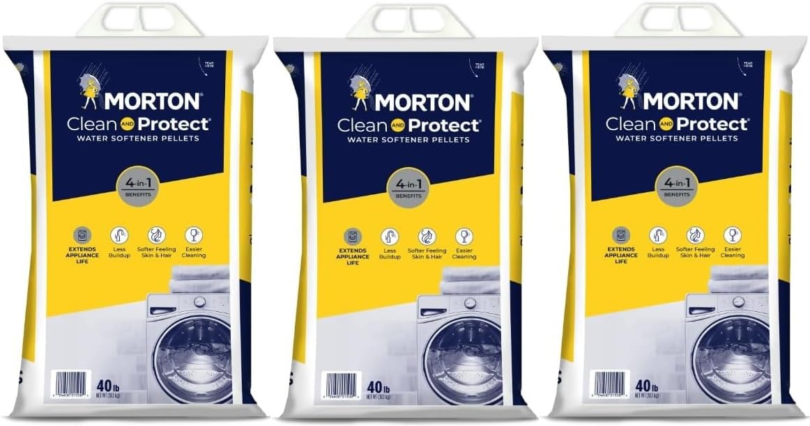 Water Softener Salt Pellets, 40 LB Bag (3) S471382