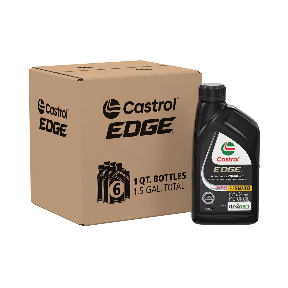 10W-40 Full Synthetic Motor Oil, 1 Quart, Pack of 6 J558066