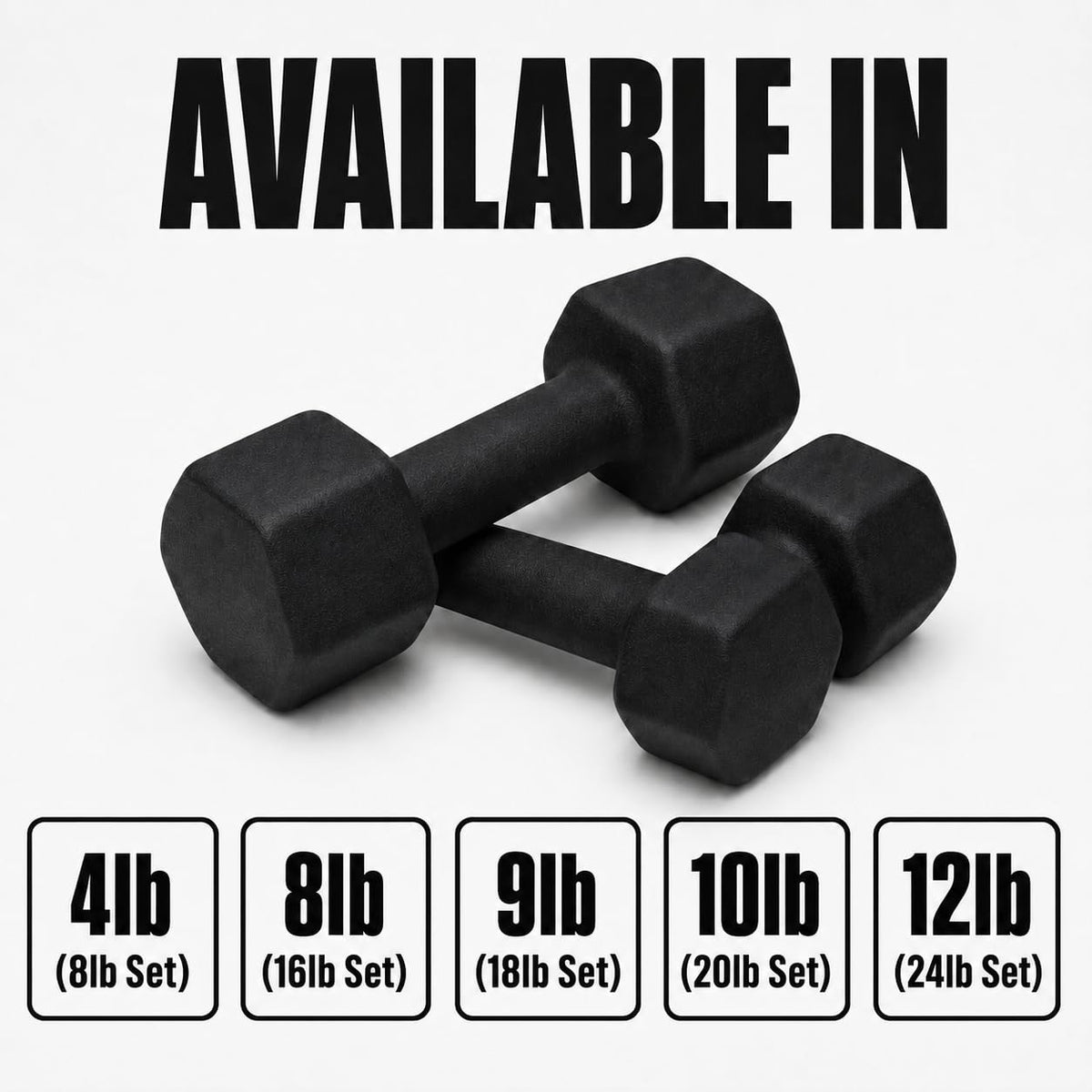 10lb Neoprene Dumbbell Pair J777