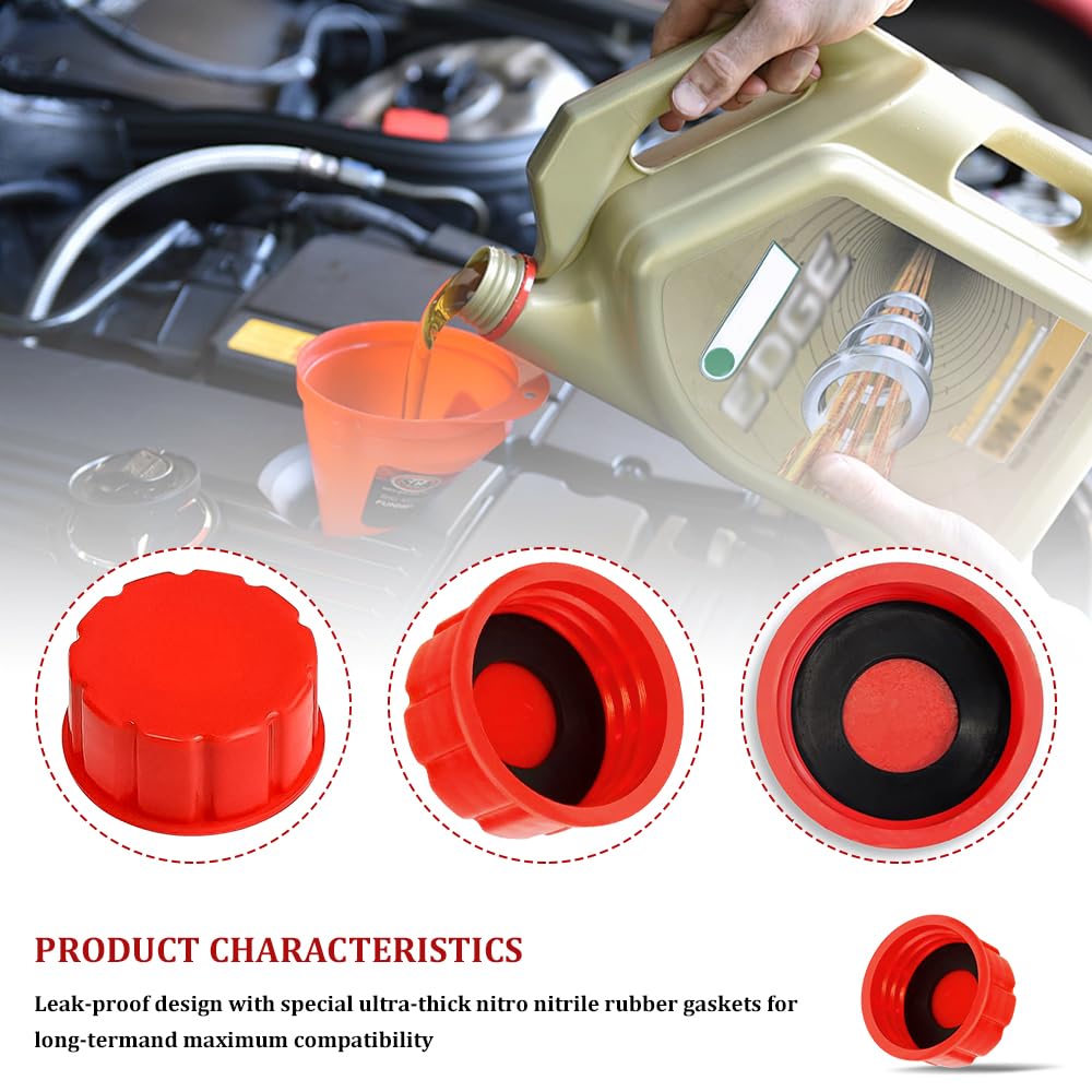 5 Gallon Gas Can Cap Replacement Pack of 4 E76556