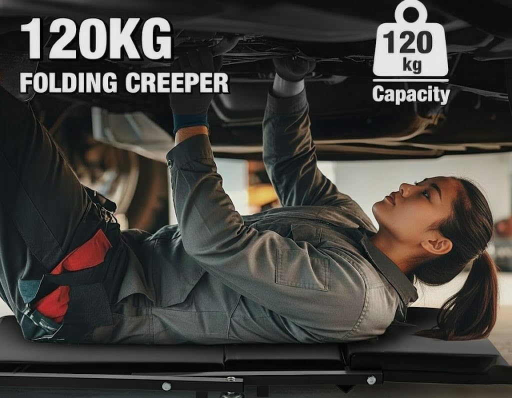 2-in-1 Folding Creeper Seat, 36-Inch, 300LBS Capacity H25660
