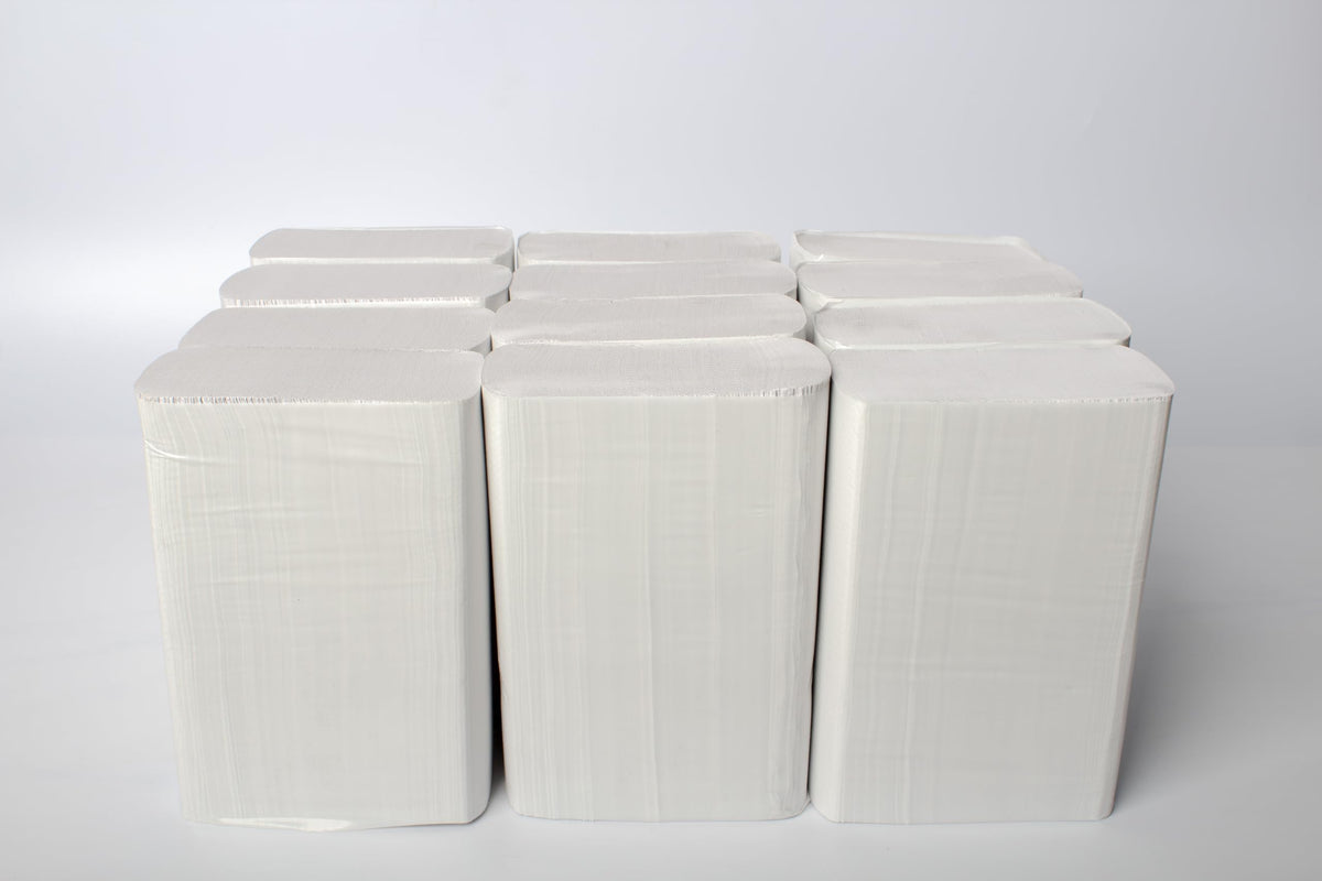 Multifold Paper Towels, Kraft, 334 Sheets X 12 Packs, Recycled Fibers J691