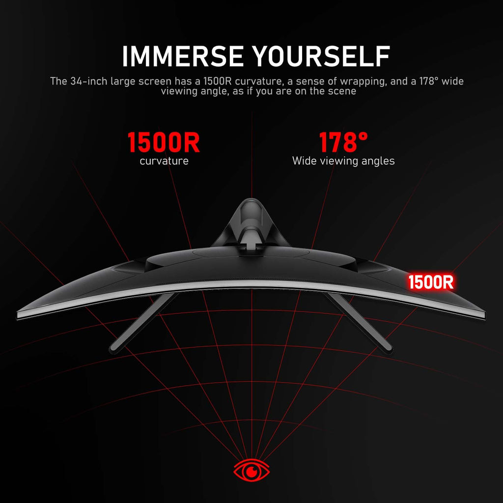 34 Inch Ultrawide Curved 200Hz Gaming Monitor K247006