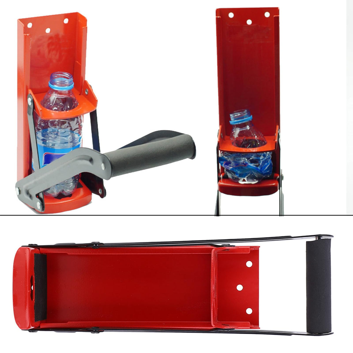 500ML Red Steel Can Crusher with Opener Q9271