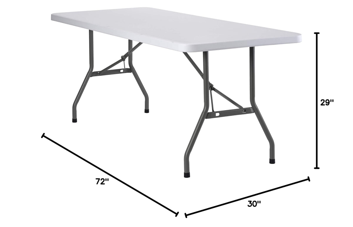 White Folding Utility Table W393
