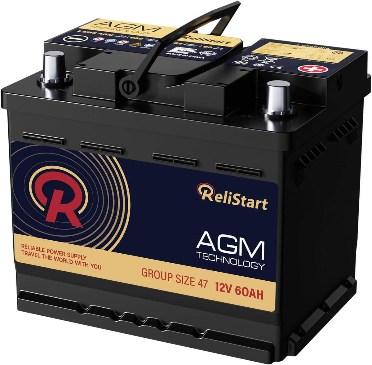 12V 60Ah 680CCA Automotive Battery C102793