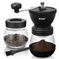 Manual Coffee Grinder 48 Adjustable Settings 80g Conical Burr 2 Jars A69715