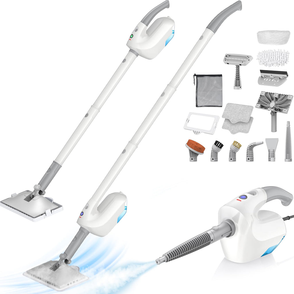 10-in-1 Steam Mop with Detachable Handheld Steamer B936769