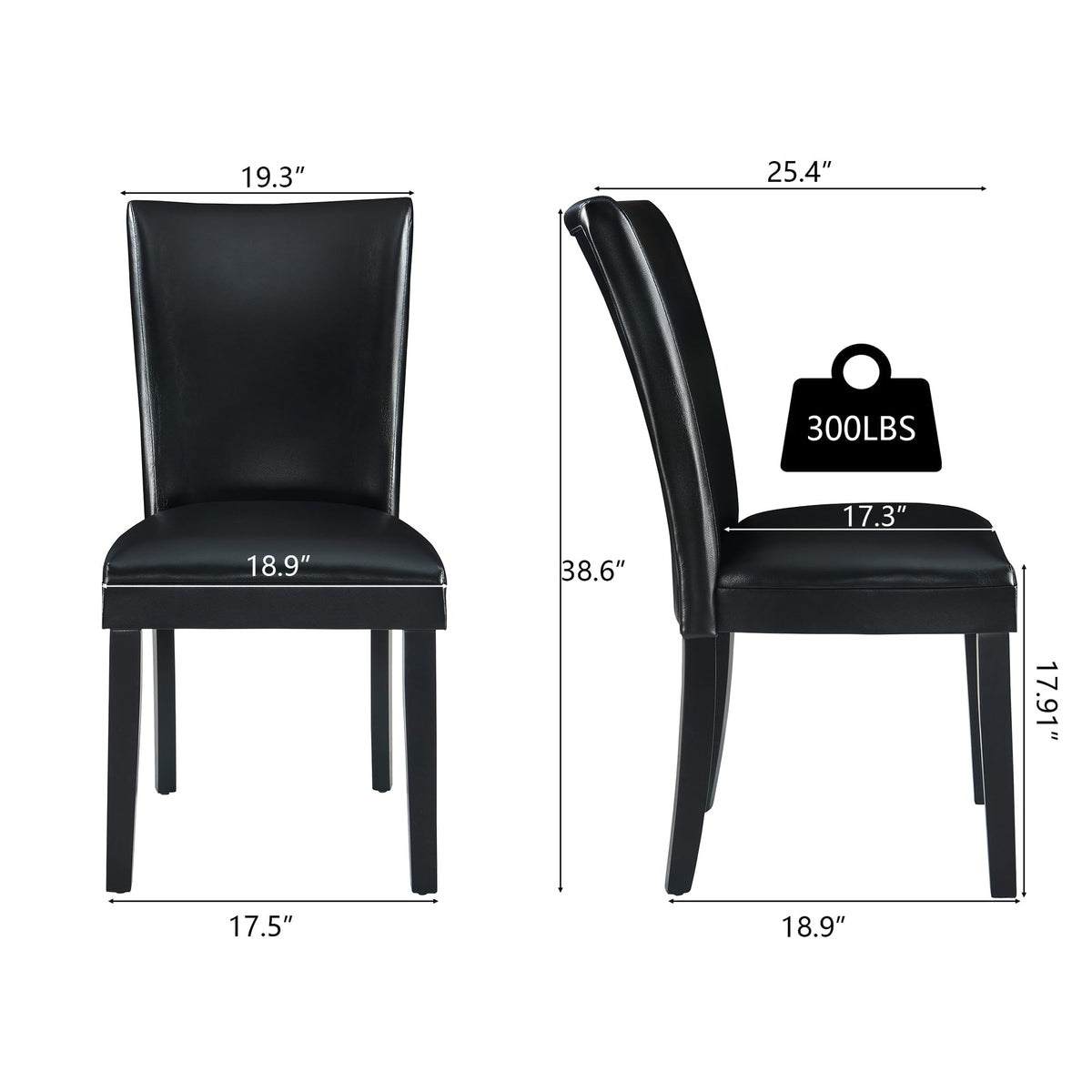 Set of 6 Solid Wood Upholstered Dining Chairs R2884