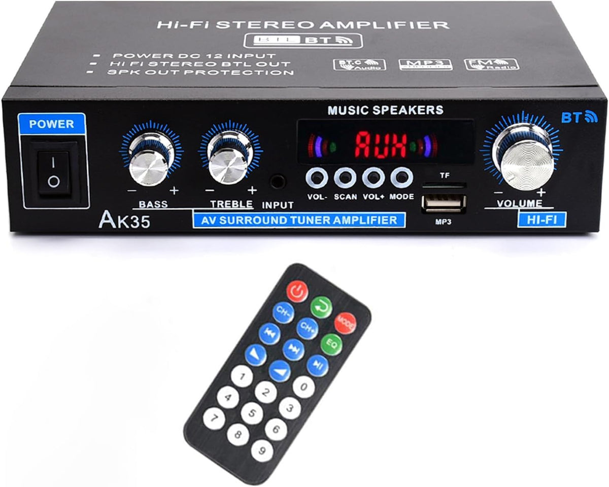 Bluetooth 5.0 200W 2.0 Channel Mini Stereo Amplifier I702