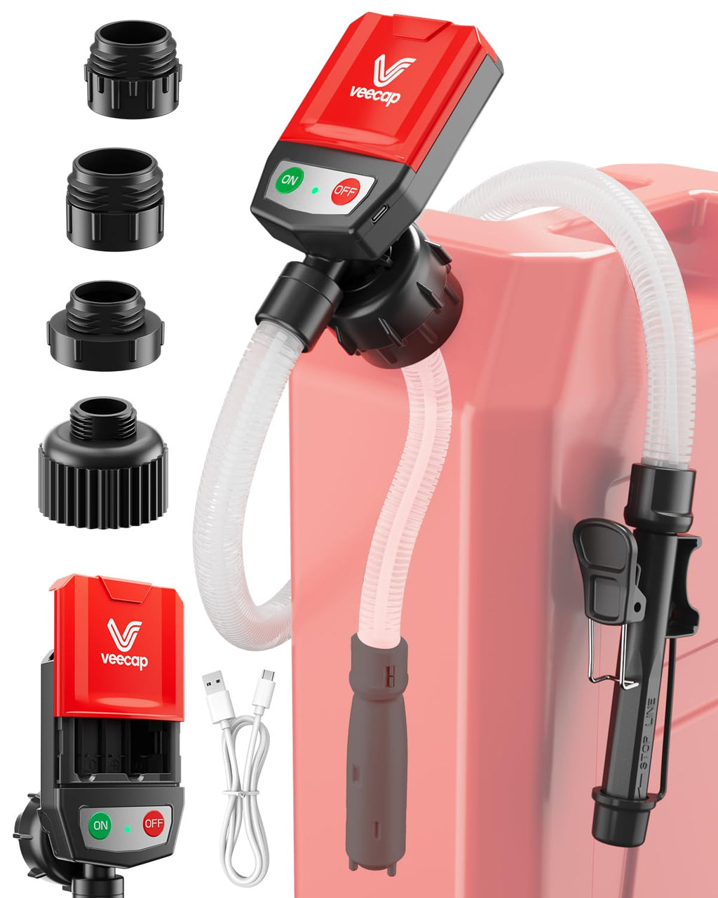 Automatic Electric Fuel Transfer Pump with Auto-Stop, 3.8GPM N875
