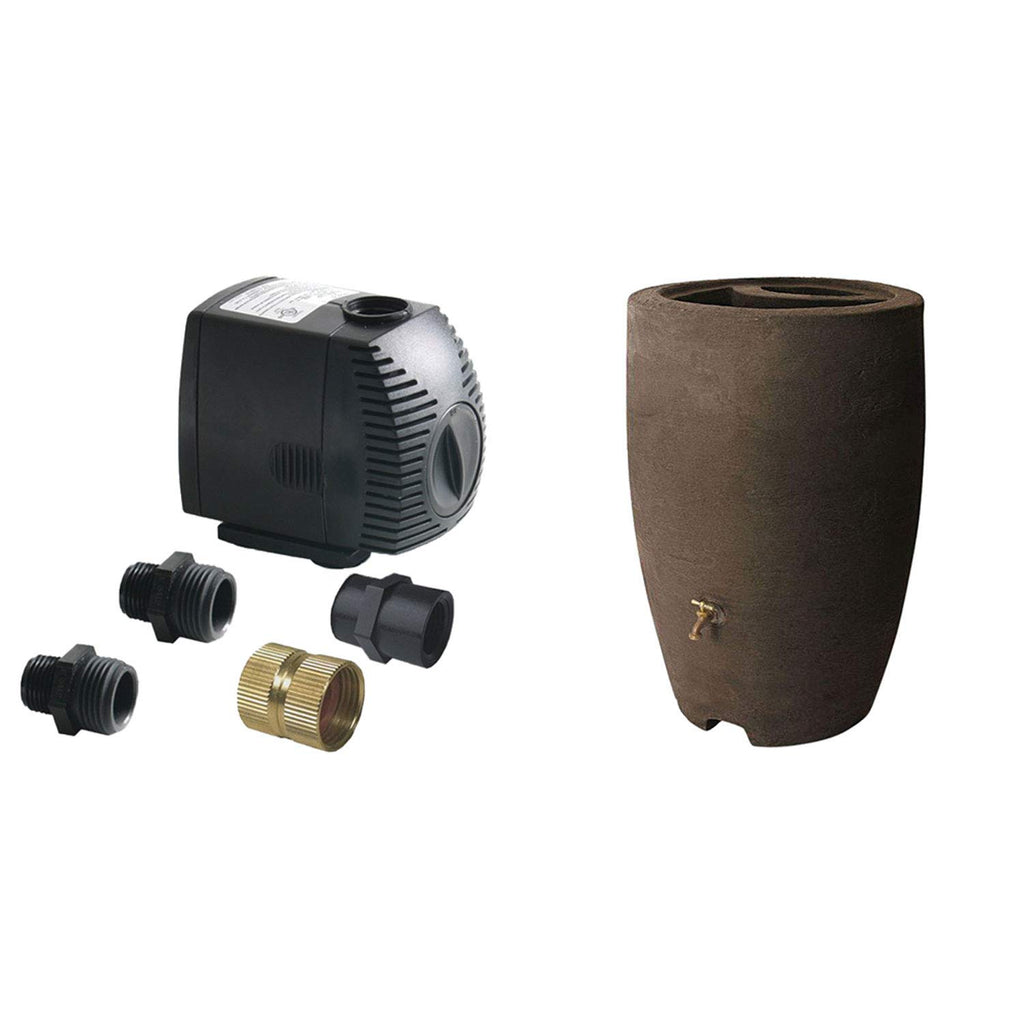 500 GPH 50 Gal Rain Barrel Watering System Pump H461772