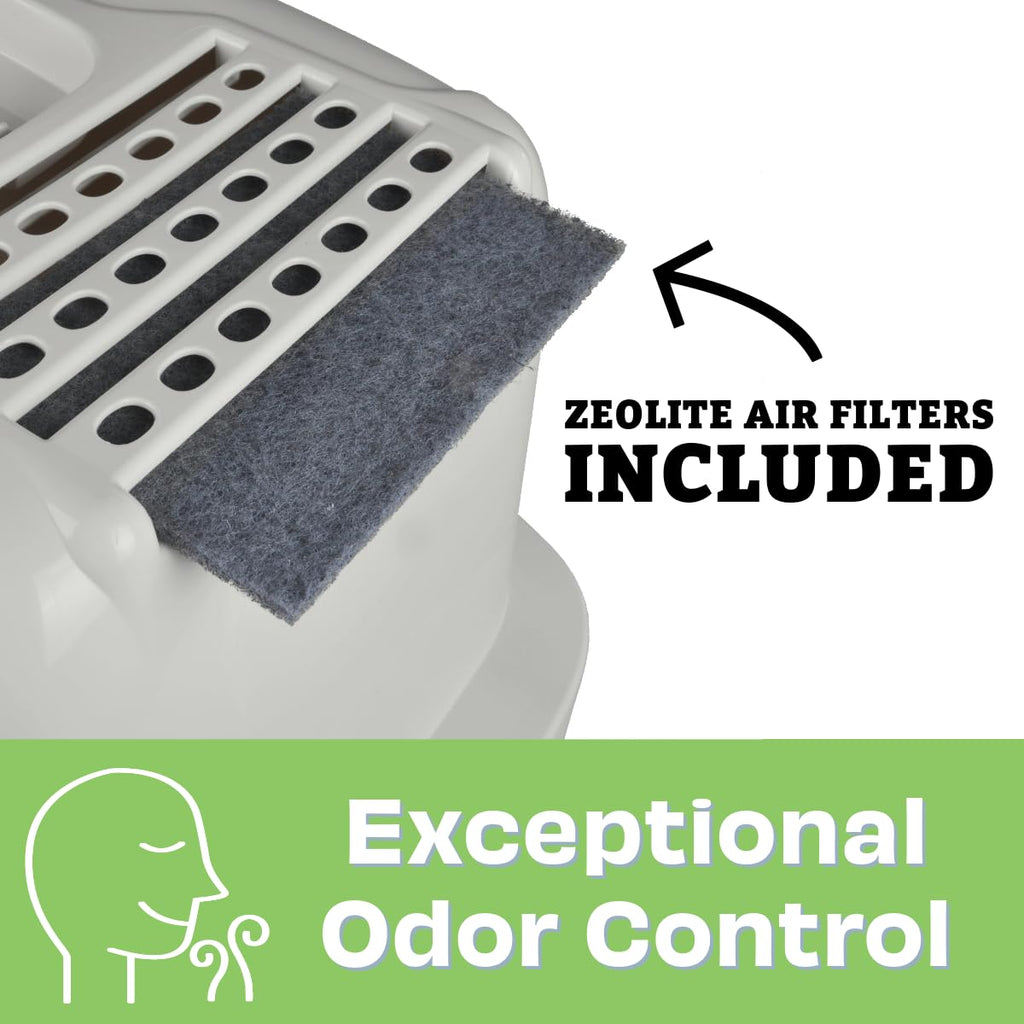 Large Enclosed Hooded Cat Litter Box D362525