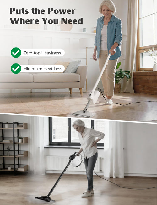 10-in-1 Steam Mop with Detachable Handheld Steamer B936769