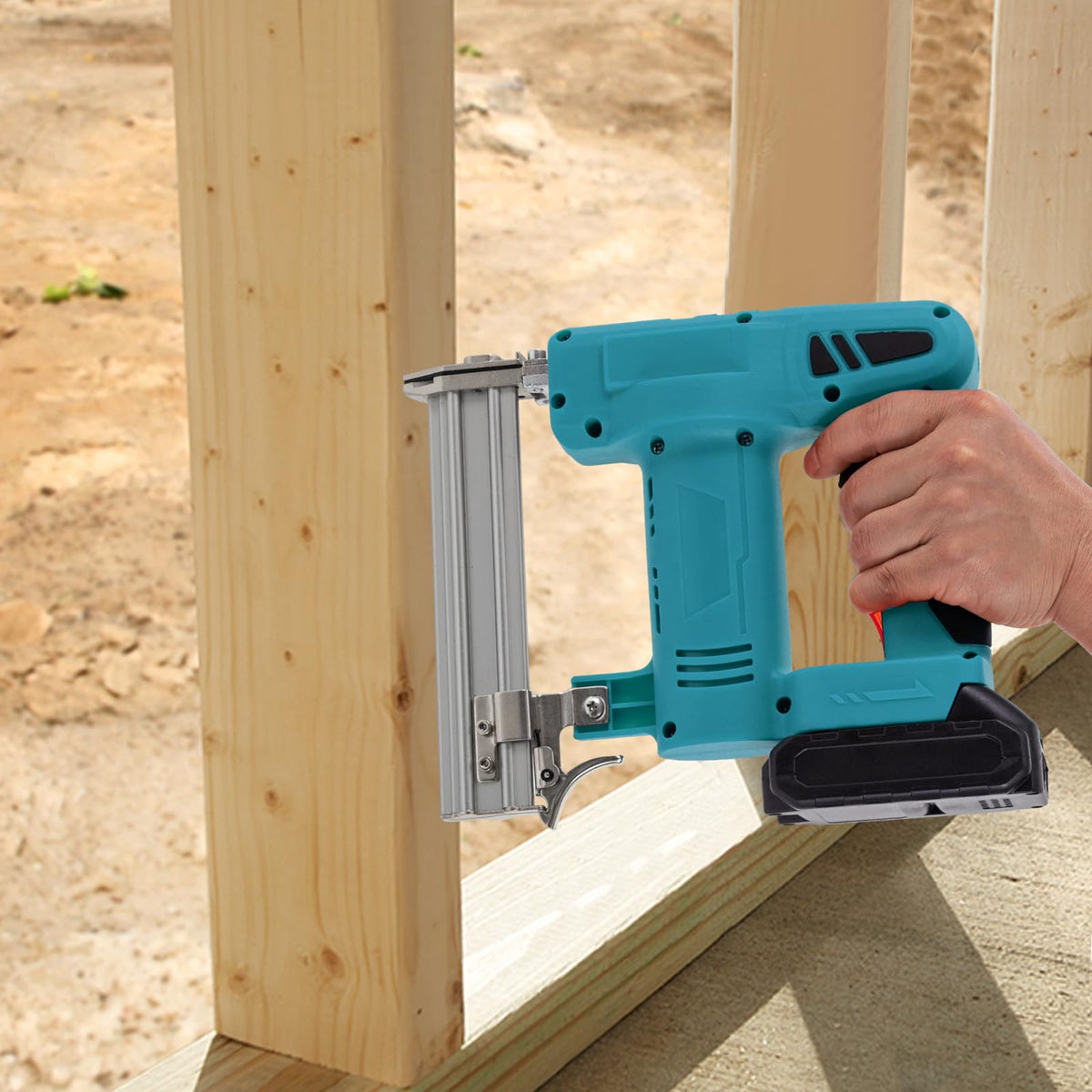 Cordless Battery Powered Brad Nailer Kit with Carrying Case Z3305