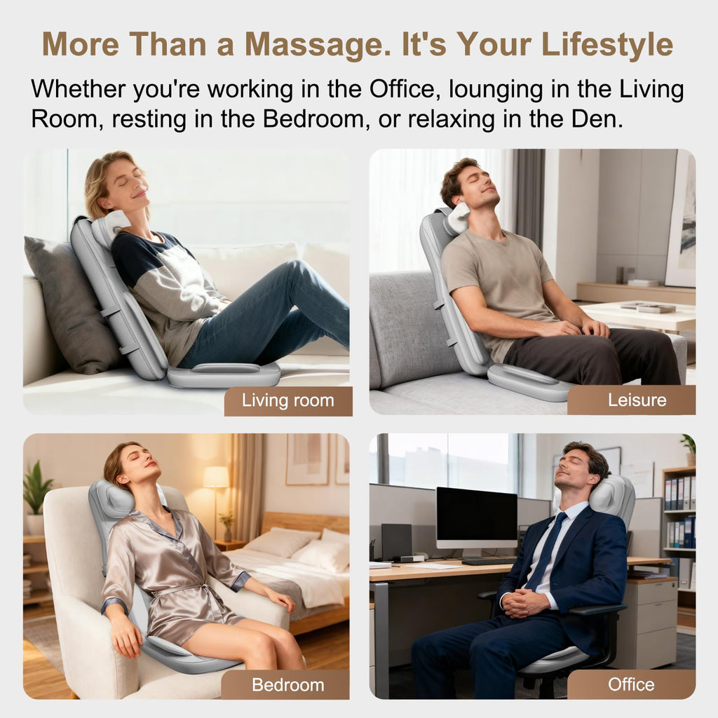 Shiatsu Neck and Back Massage Cushion with Heat Y839043