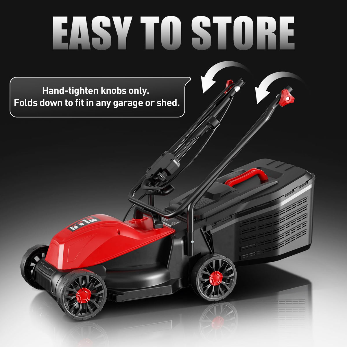 14" Corded Lawn Mower, 3-Height, 2-in-1 Mulch & Bag P442083
