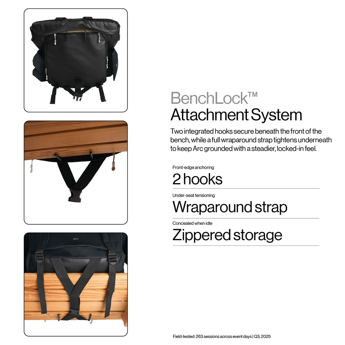 Wide Padded Bleacher Chair with Back Support E32895
