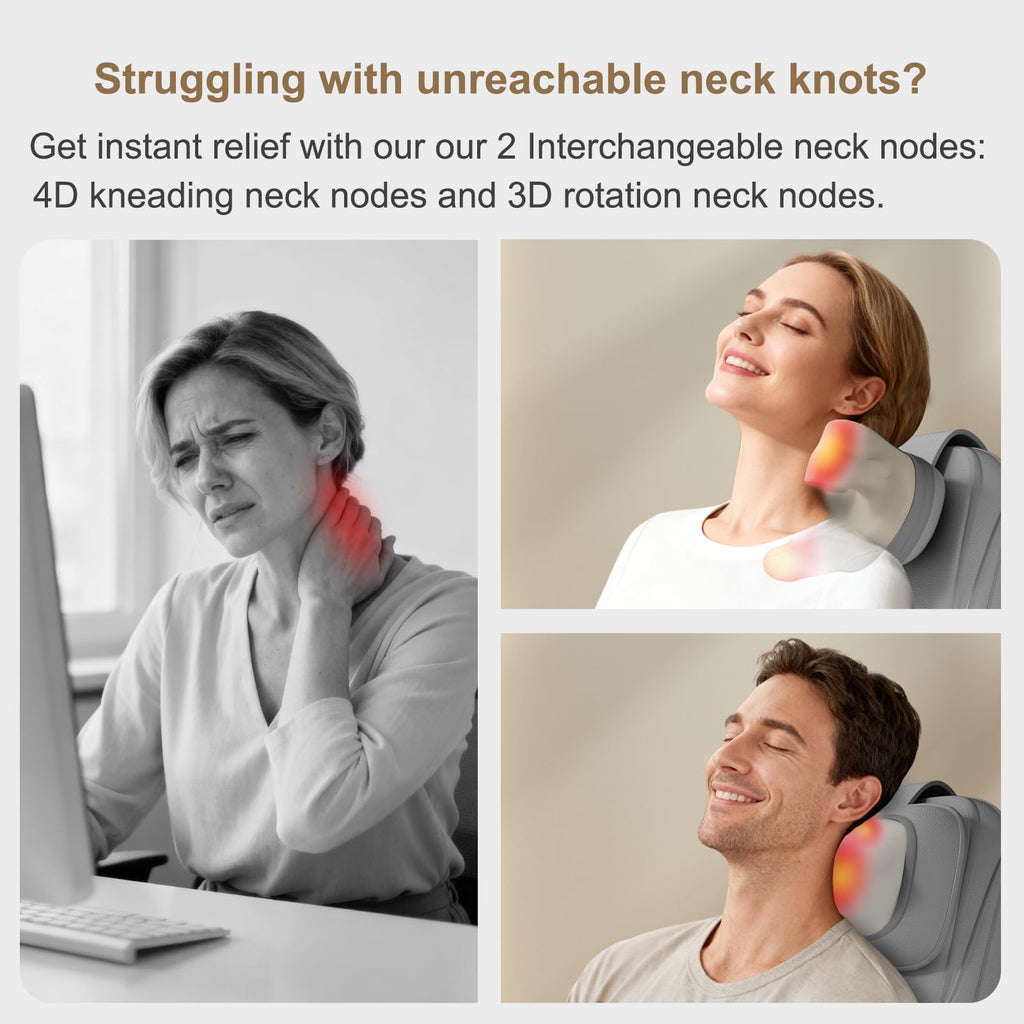 Shiatsu Neck and Back Massage Cushion with Heat Y839043