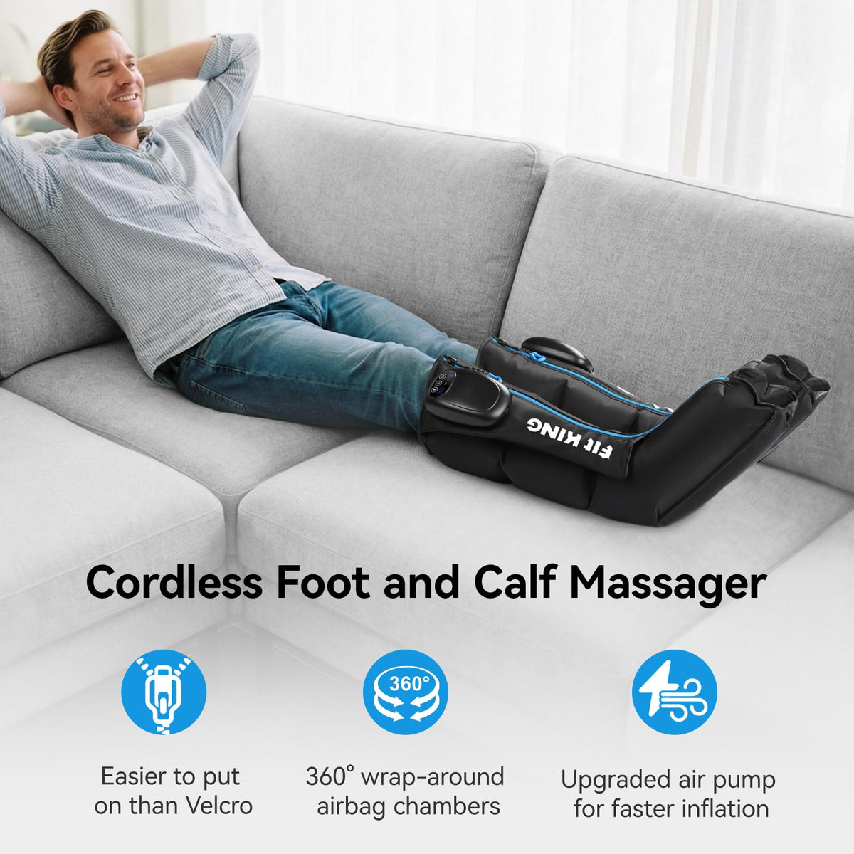 Cordless Foot and Calf Massage Boots G248
