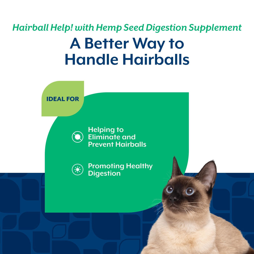 Hemp Hairball Aid Supplement for Cats 60 ct Soft Chews S54513