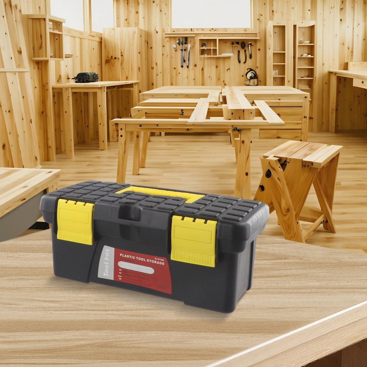 10 Inch Black Plastic Toolbox Z225