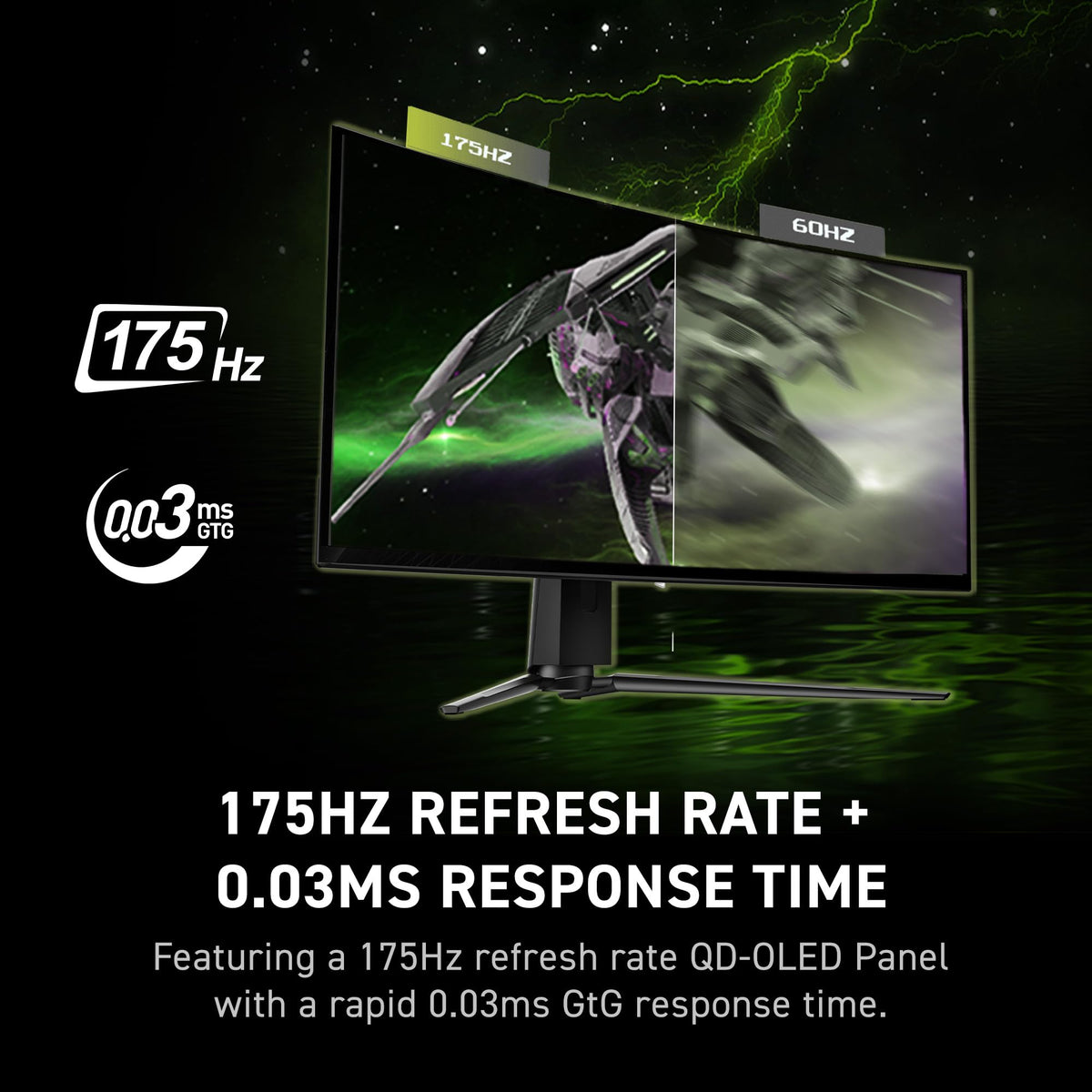 34 Curved OLED Gaming Monitor, 3440 x 1440, 175Hz, Black G13123