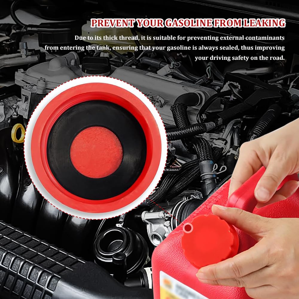 5 Gallon Gas Can Cap Replacement Pack of 4 E76556