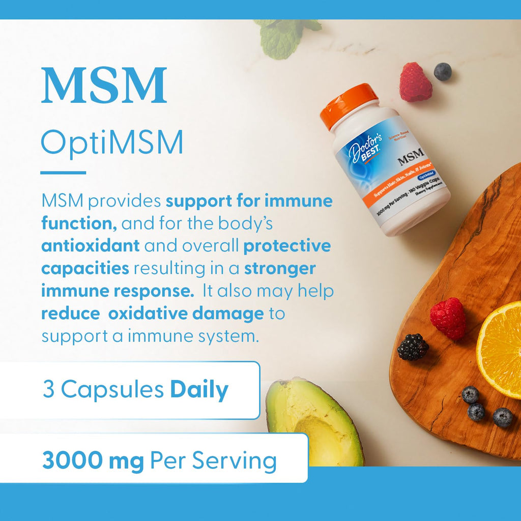 MSM Supplement Capsules 180 Caps S952