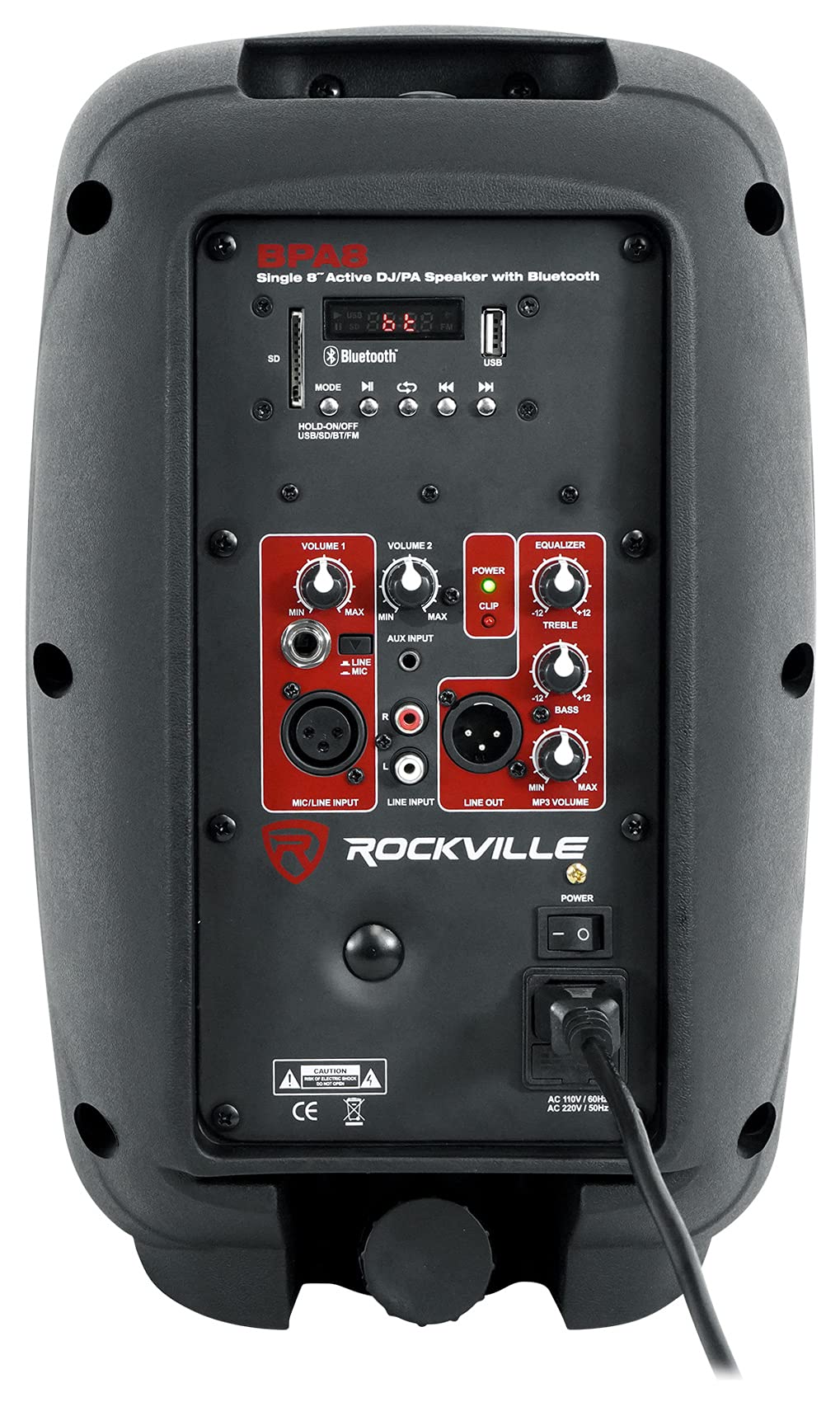 8" Powered PA Speaker with Bluetooth S2084