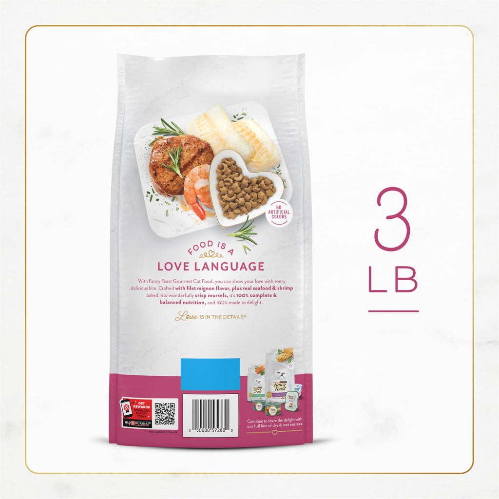 Dry Cat Food Filet Mignon Flavor 3 lb. Bag L635947