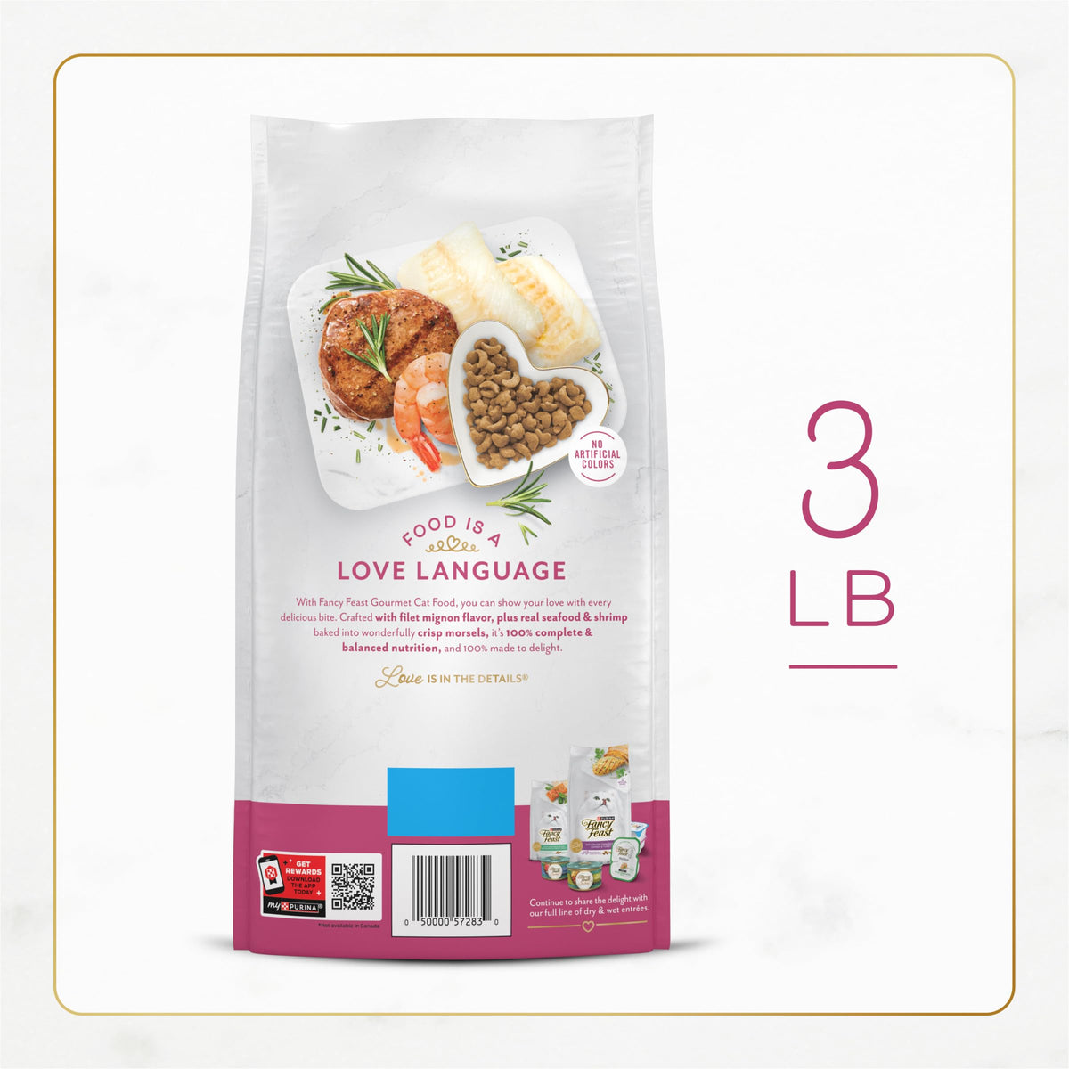 Dry Cat Food Filet Mignon Flavor 3 lb. Bag L635947