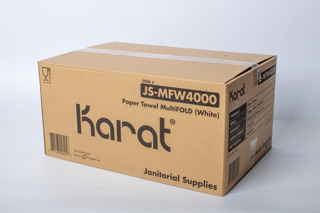 Multifold Paper Towels, Kraft, 334 Sheets X 12 Packs, Recycled Fibers J691