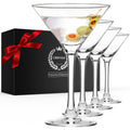 Hand Blown Crystal Martini Glasses Set of 4 Z4597