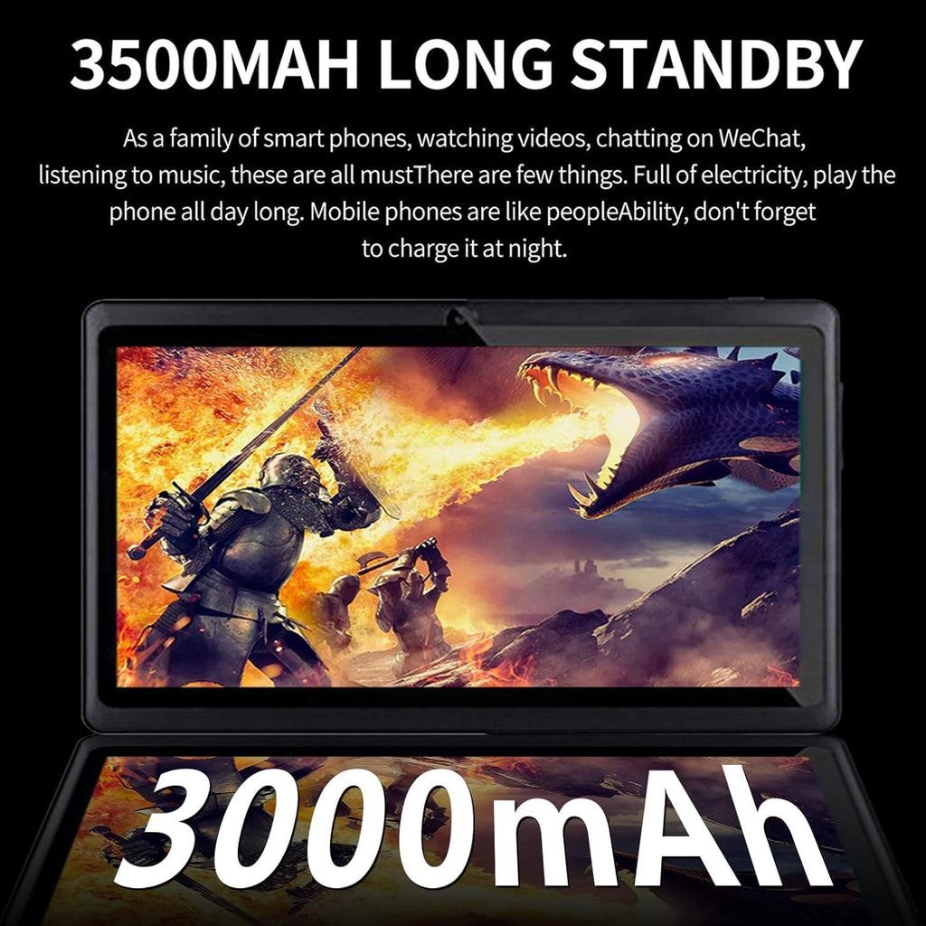 7-inch Android Tablet 1GB +8GB 3000 mAh Black Q623