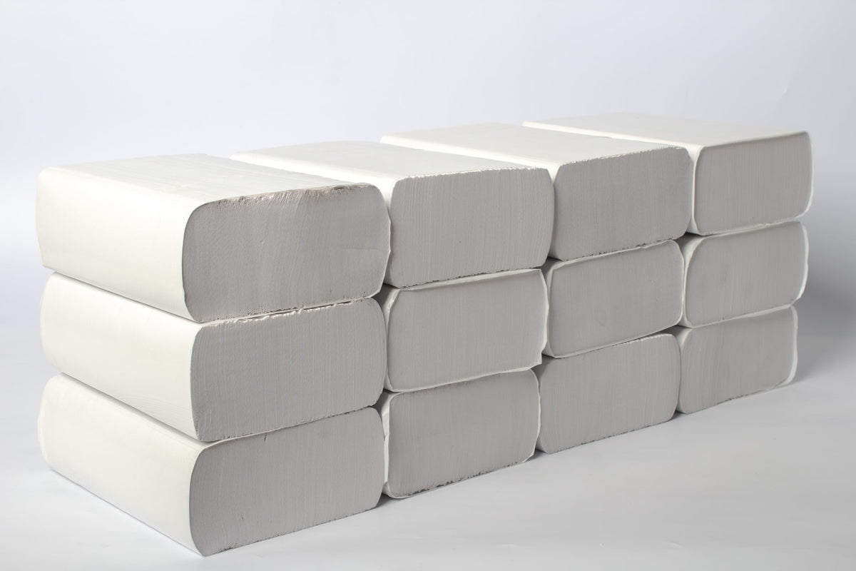 Multifold Paper Towels, Kraft, 334 Sheets X 12 Packs, Recycled Fibers J691